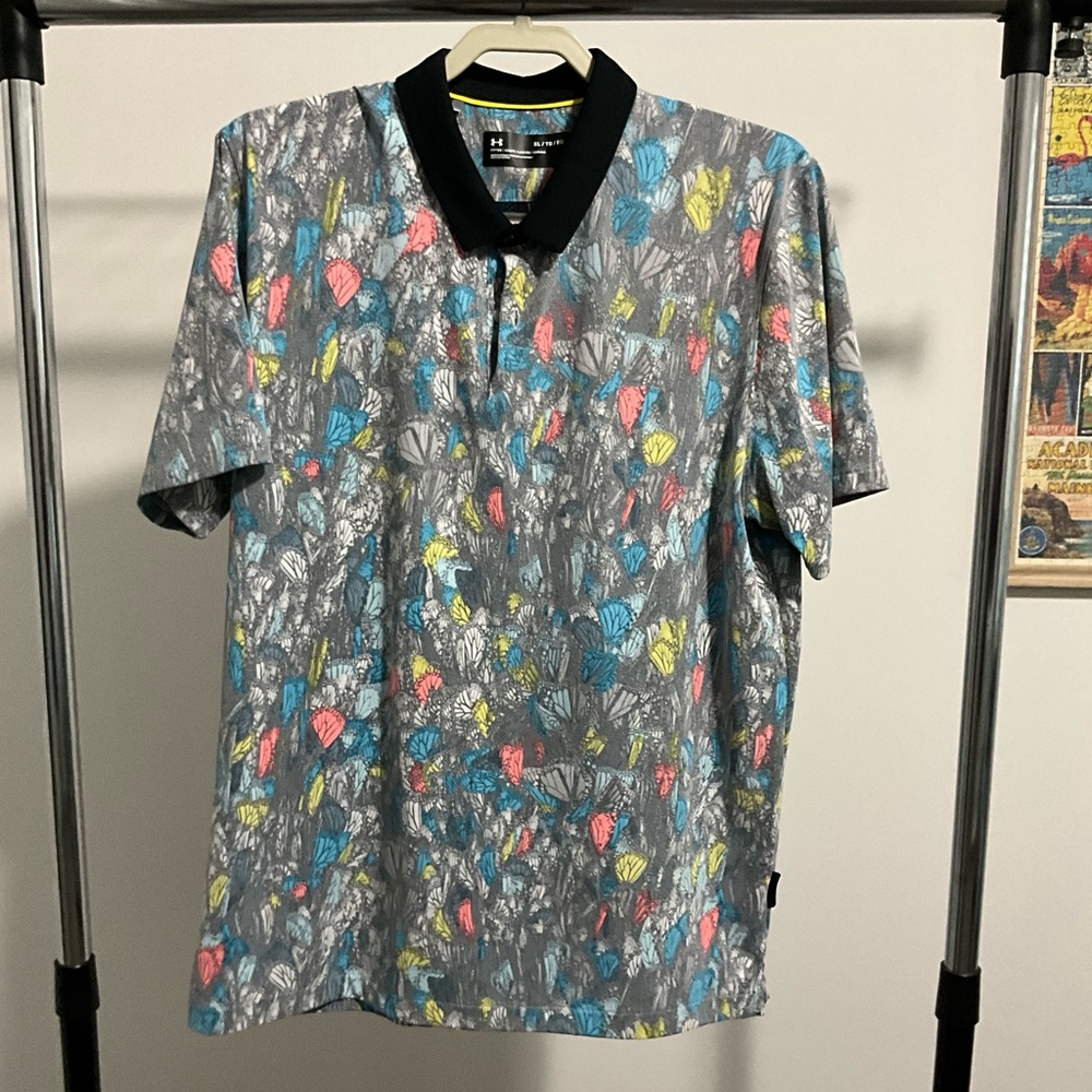 Stephen Curry Under Armour Golf Polo Size XL
